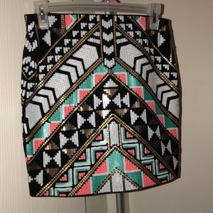 Sequined Express Skirt